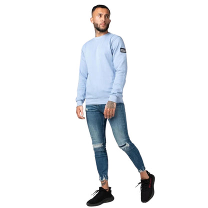 LEON CREWNECK SWEATSHIRT - BLUE