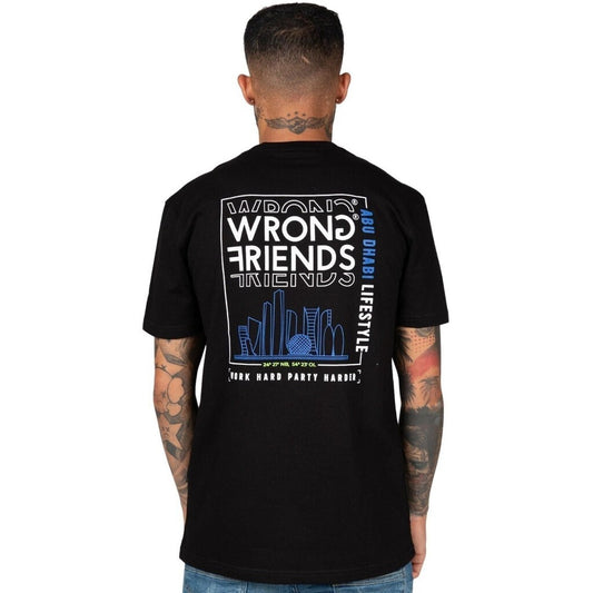 WRONG FRIENDS ABU DHABI T-SHIRT T-SHIRTS BLACK