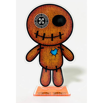 WRONG FRIENDS ACRYLIC VOODOO - 25cm POS-materiaal ORANGE