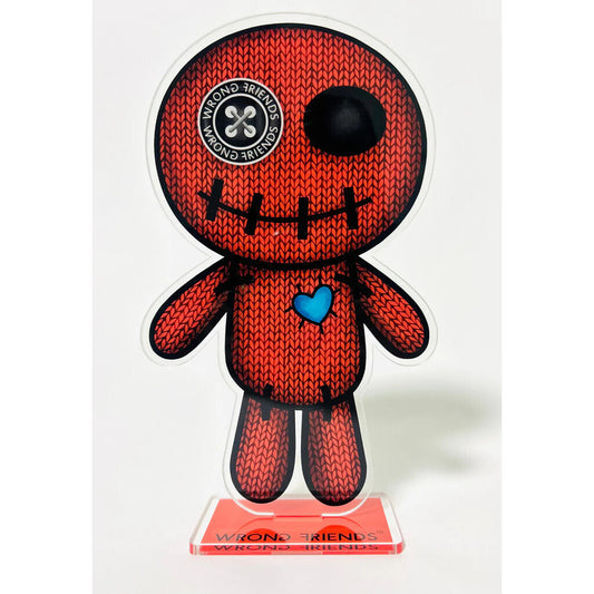 WRONG FRIENDS ACRYLIC VOODOO - 25cm POS-materiaal RED