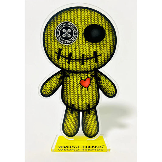 WRONG FRIENDS ACRYLIC VOODOO - 25cm POS-materiaal YELLOW