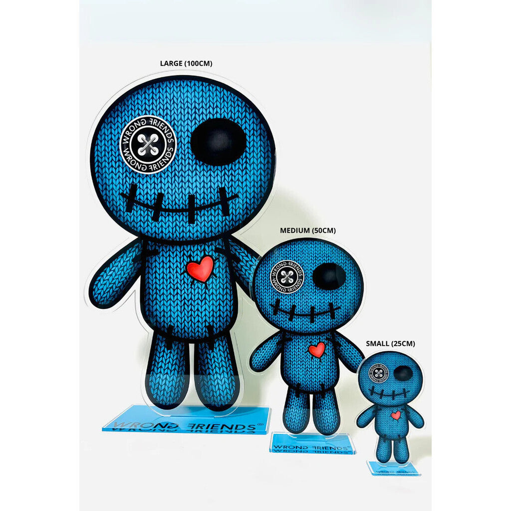 WRONG FRIENDS ACRYLIC VOODOO - 50cm POS-materiaal BLUE