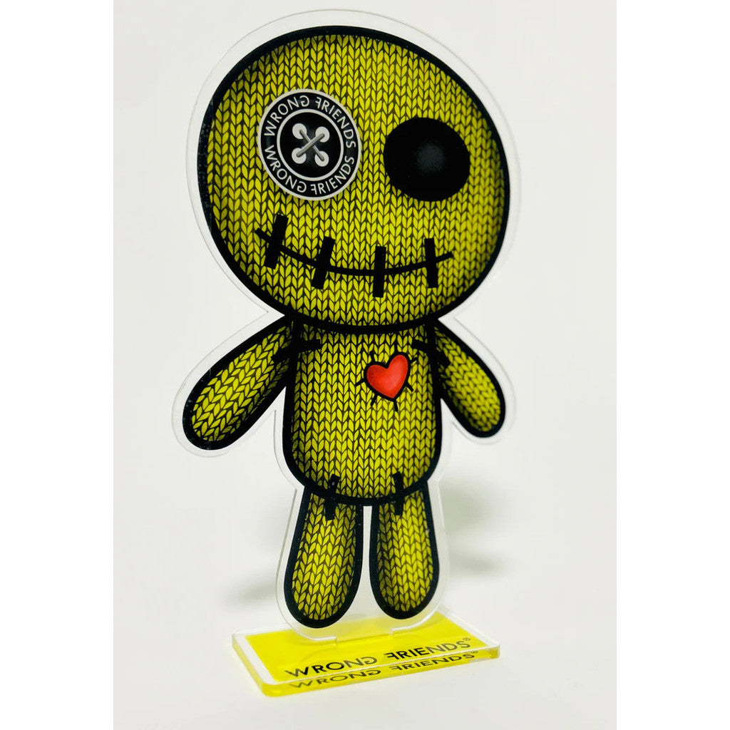 WRONG FRIENDS ACRYLIC VOODOO - 50cm POS-materiaal YELLOW