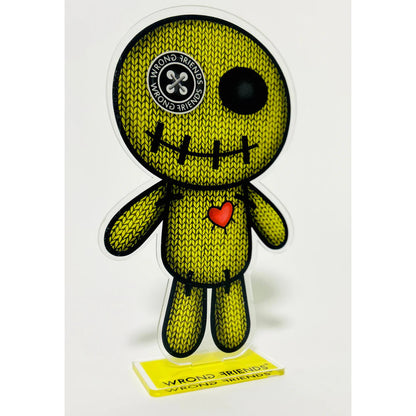 WRONG FRIENDS ACRYLIC VOODOO - 50cm POS-materiaal YELLOW