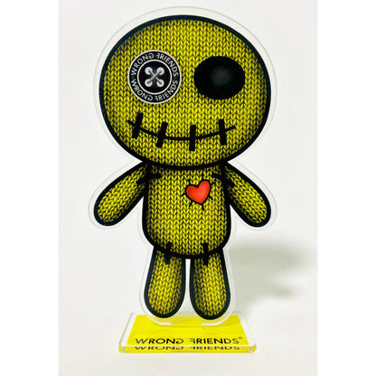 WRONG FRIENDS ACRYLIC VOODOO - 50cm POS-materiaal YELLOW