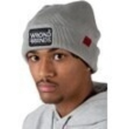 WRONG FRIENDS CLASSIC LOGO BEANIE CAPS GREY