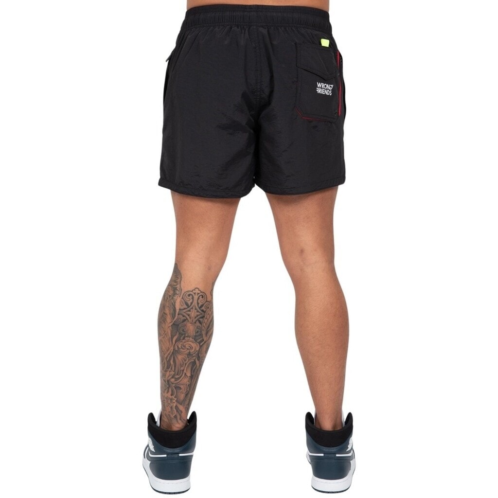 WRONG FRIENDS FAST LIFE SHORTS SHORTS BLACK