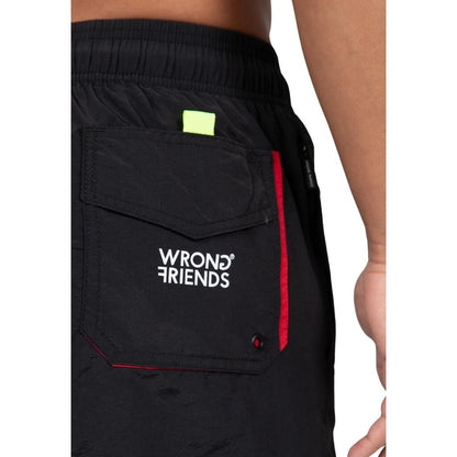 WRONG FRIENDS FAST LIFE SHORTS SHORTS BLACK