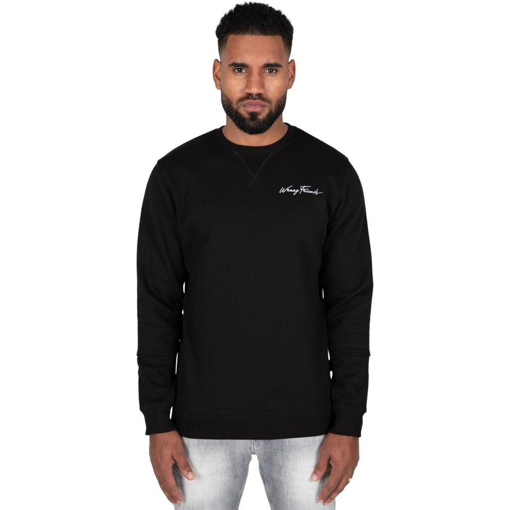 WRONG FRIENDS GRANADA CREWNECK SWEATSHIRT SWEATERS BLACK