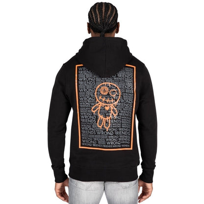 WRONG FRIENDS LUCCA HOODIE HOODIES BLACK/ORANGE