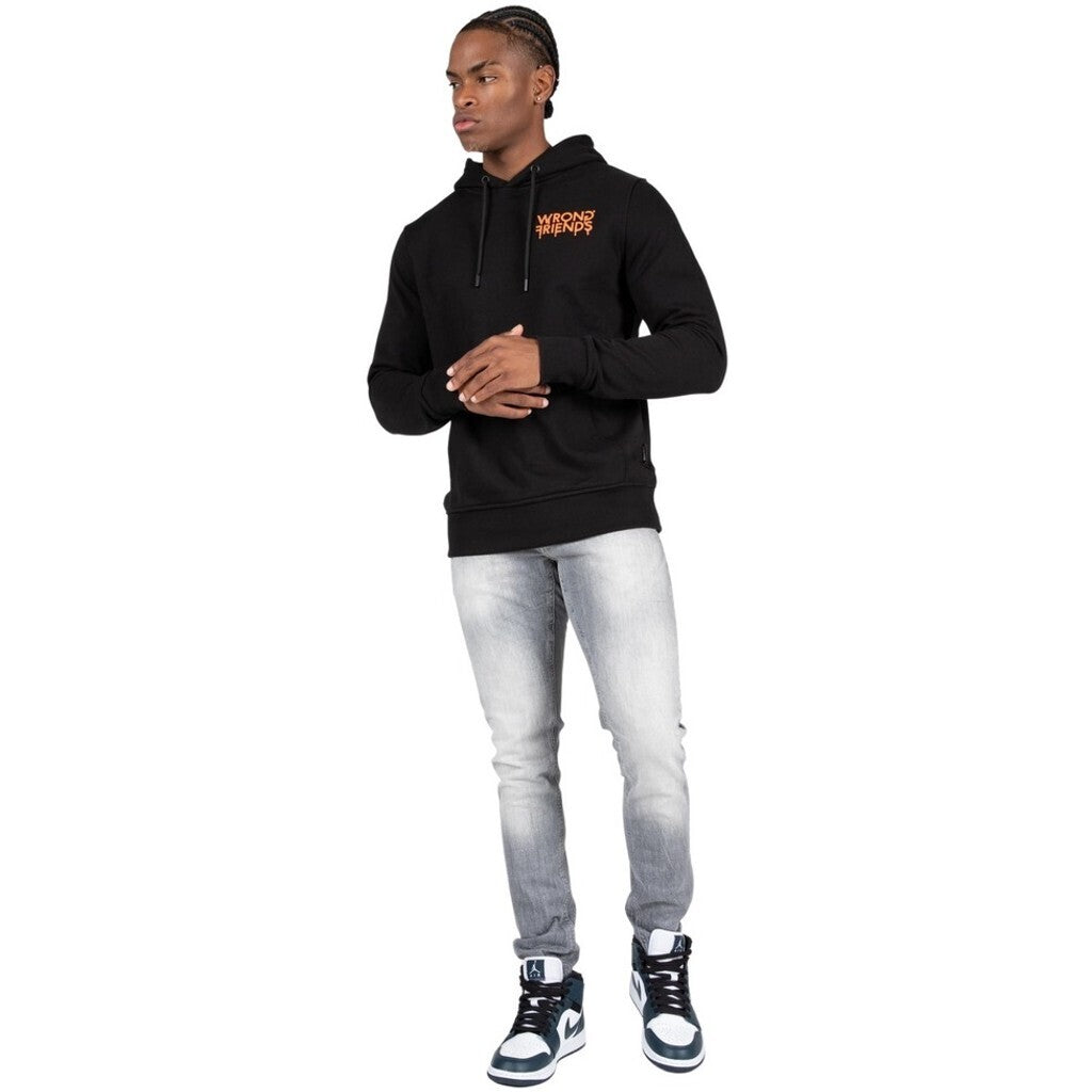 WRONG FRIENDS LUCCA HOODIE HOODIES BLACK/ORANGE