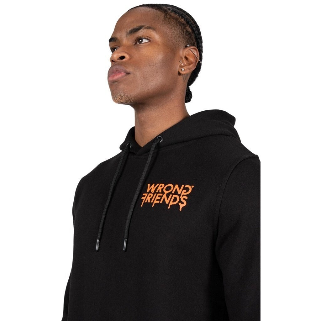 WRONG FRIENDS LUCCA HOODIE HOODIES BLACK/ORANGE