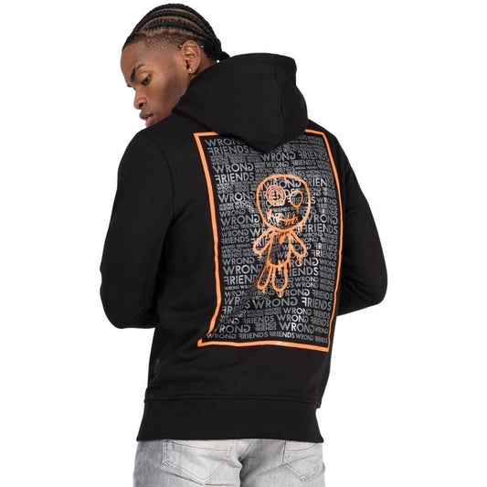 WRONG FRIENDS LUCCA HOODIE HOODIES BLACK/ORANGE