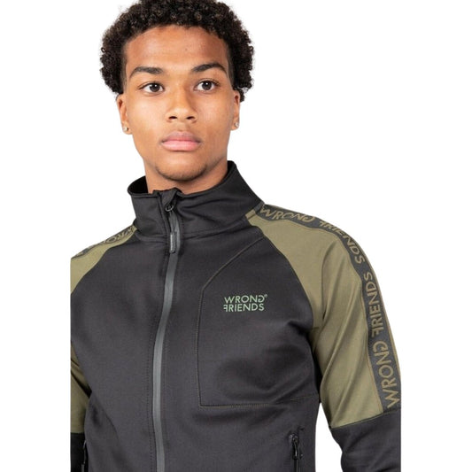 WRONG FRIENDS LYON TRACK JACKET JACKETS BLACK/GREEN