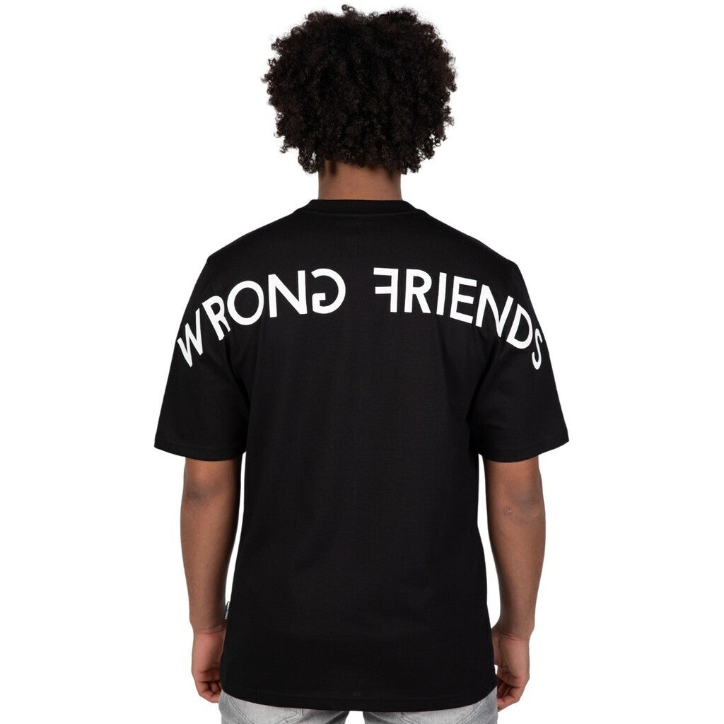 WRONG FRIENDS NAAS T-SHIRT T-SHIRTS BLACK