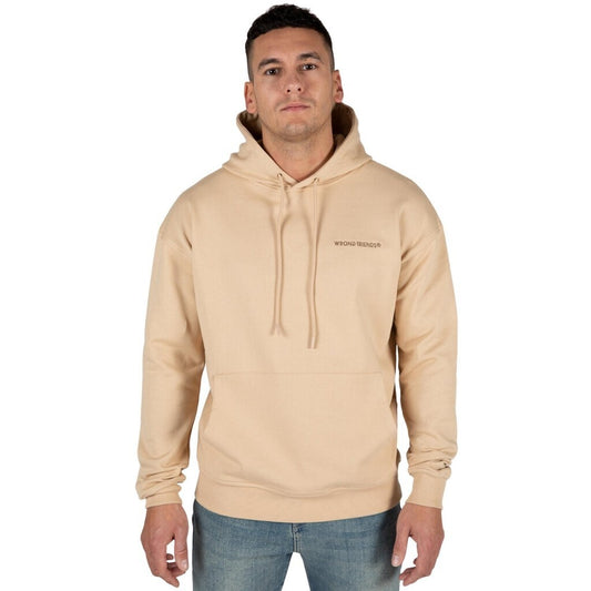 WRONG FRIENDS NAMEN HOODIE HOODIES BEIGE