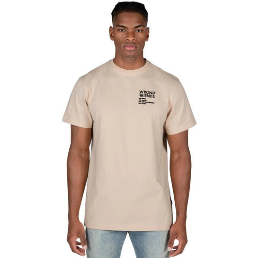 WRONG FRIENDS NO GUTS NO GLORY T-SHIRT T-SHIRTS BEIGE