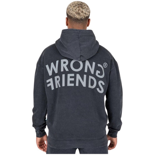 WRONG FRIENDS ORLANDO OVERSIZED HOODIE HOODIES DARK WASHED GREY