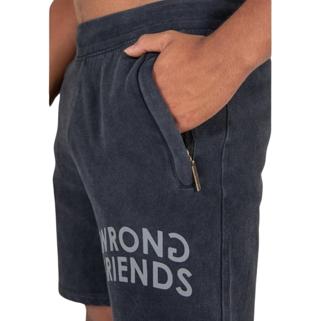 WRONG FRIENDS ORLANDO SHORTS SHORTS DARK WASHED GREY