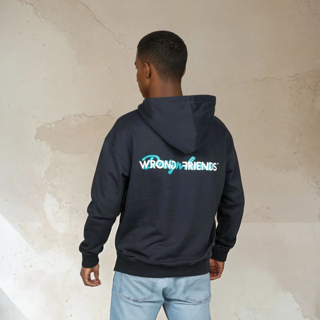 WRONG FRIENDS PILSEN HOODIE HOODIES ANTHRACITE