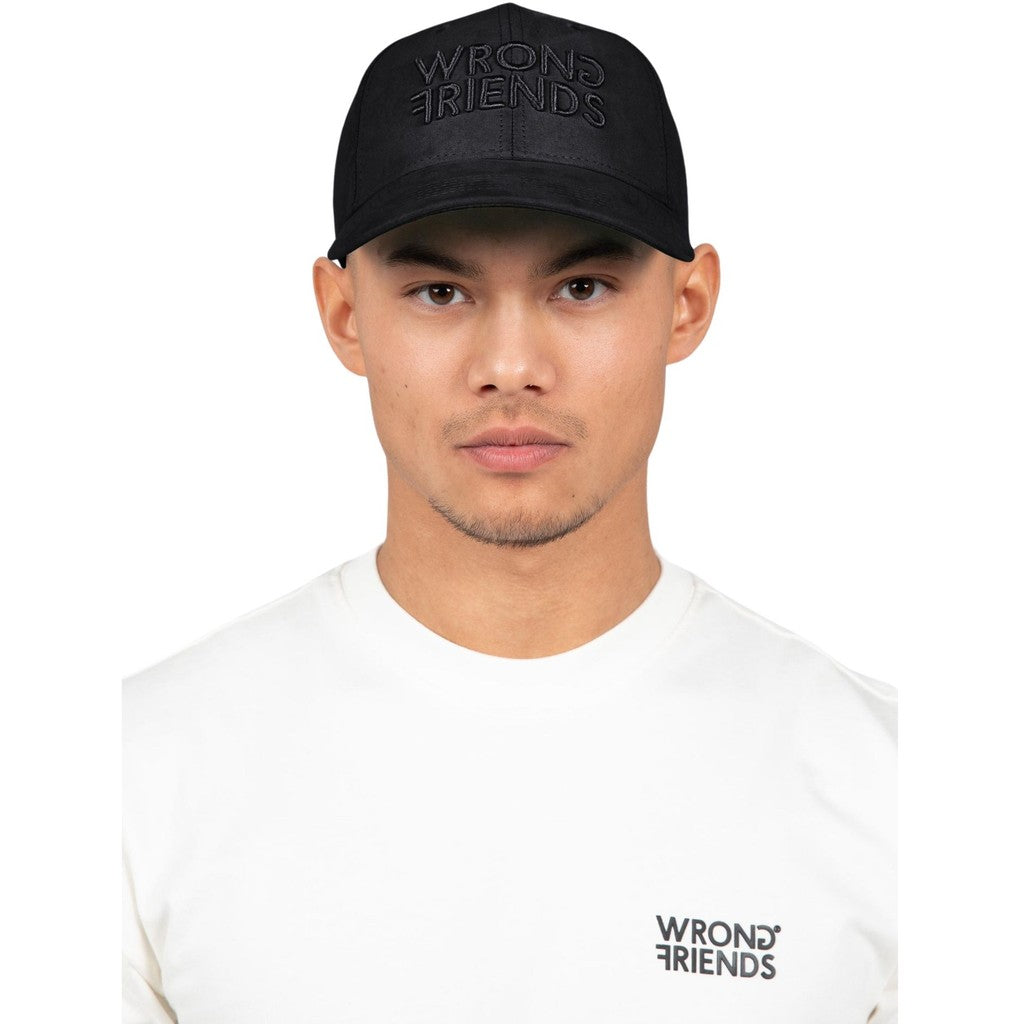 WRONG FRIENDS SACRAMENTO SUEDE CAP CAPS BLACK