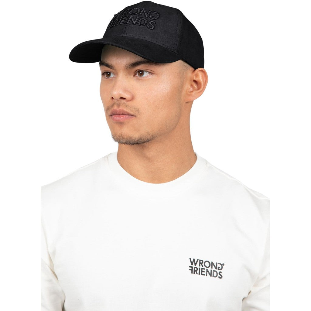 WRONG FRIENDS SACRAMENTO SUEDE CAP CAPS BLACK