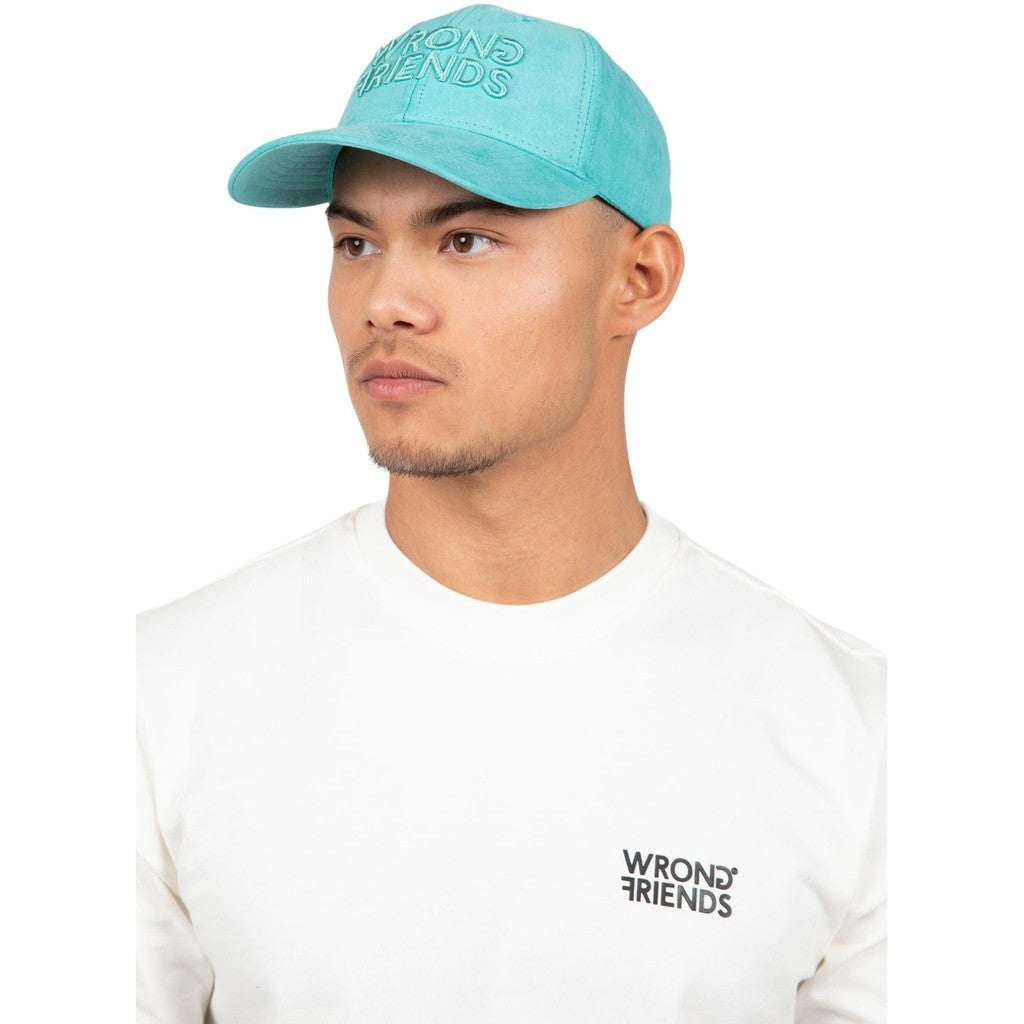 WRONG FRIENDS SACRAMENTO SUEDE CAP CAPS LIGHT BLUE