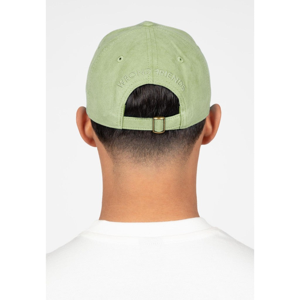 WRONG FRIENDS SACRAMENTO SUEDE CAP CAPS LIGHT GREEN