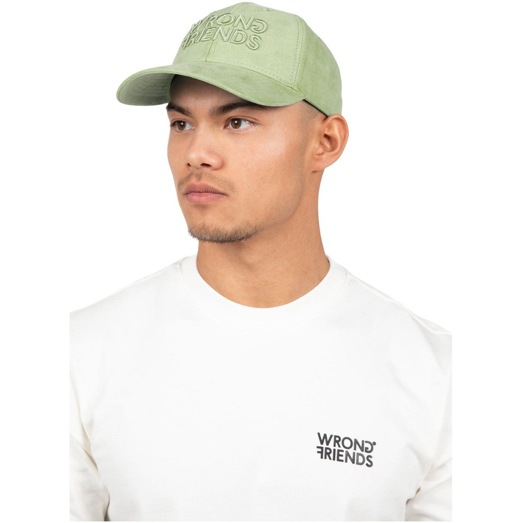 WRONG FRIENDS SACRAMENTO SUEDE CAP CAPS LIGHT GREEN