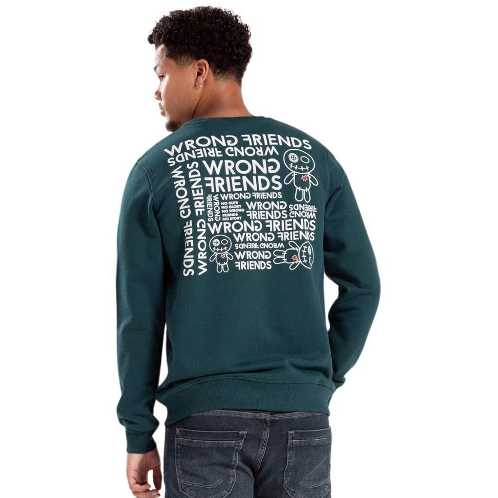 WRONG FRIENDS TAOS SWEATER SWEATERS TEAL