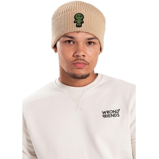 WRONG FRIENDS VOODOO BEANIE CAPS BEIGE